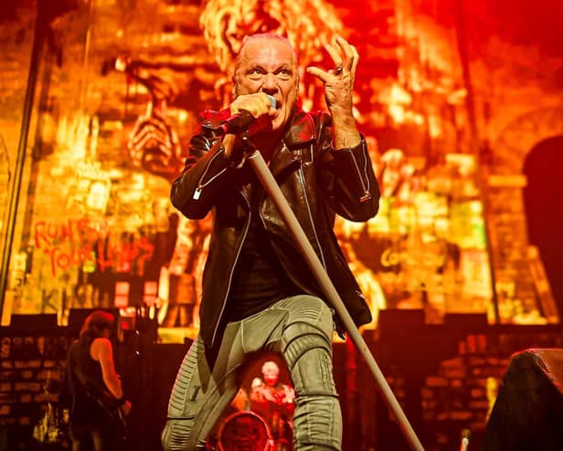 Frontman Bruce Dickinson packs a heroic amount of energy (Picture: Calum Buchan)