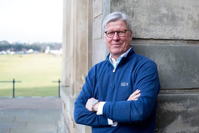 Martin Slumbers, the R&A's chief executive since 2015, pictured outside the historic R&A Clubhouse in St Andrews. Picture: The R&A
