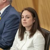 SNP's Kate Forbes in the main chamber during the vote for the new First Minister