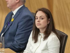 SNP's Kate Forbes in the main chamber during the vote for the new First Minister