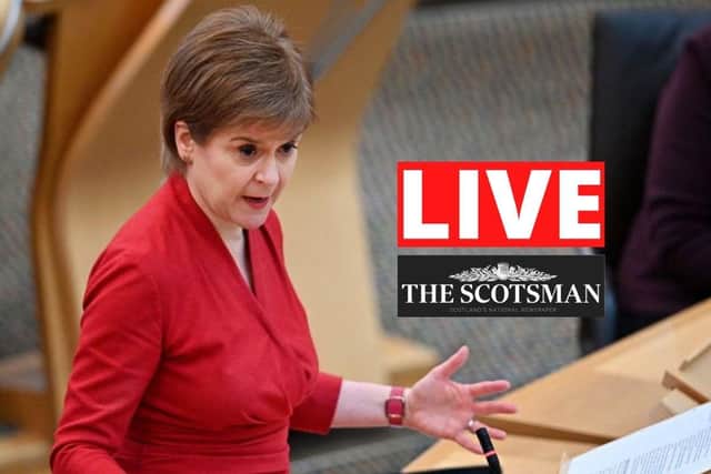 Nicola Sturgeon gives a Covid update to MSPs.