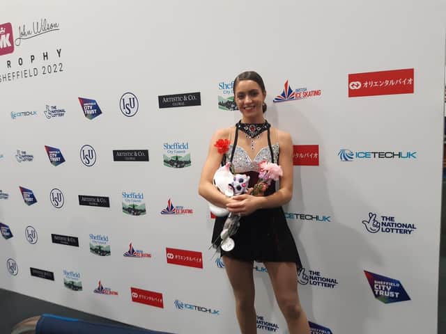 Natasha McKay scored a season's best in the free skate in Sheffield.