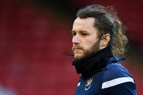 St Johnstone striker Stevie May is hoping to see some action in the Betfred Cup final against Livingston  (Photo by Craig Foy / SNS Group)
