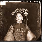 Thomson took many photographs of Manchu brides and their magnificent wedding costumes. He was sympathetic to the lives of these young teenage brides, which he reckoned to be a life of slavery, in which the wife ‘is even liable to be beaten by her mother-in-law, and husband too, if she neglects to discharge her duties as 'general domestic drudge’.