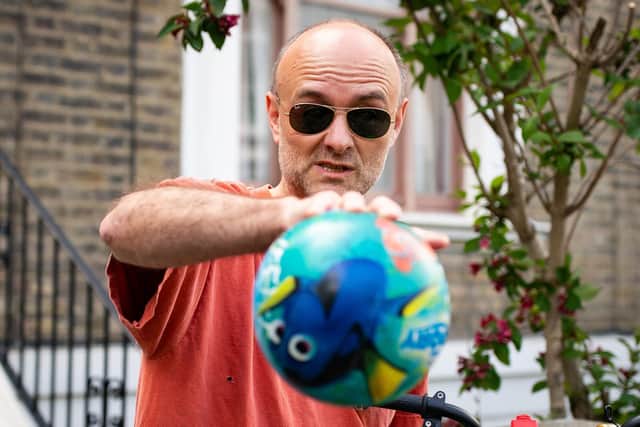 Cummings leaves his north London home during controversy around his lockdown trip