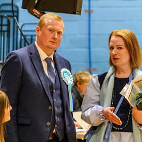 Amanda Bland, right, is no longer a Reform UK MSP. Pic: Michael Gillen