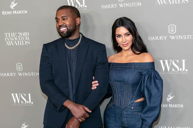 Kanye West and Kim Kardashian attend the WSJ Mag 2019 Innovator Awards wearing Burberry picture: PA