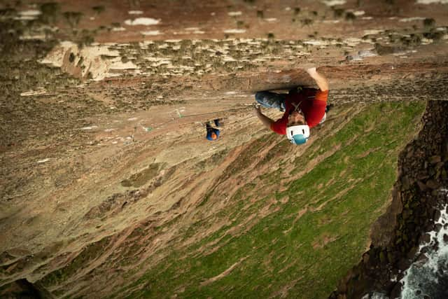 Robbie Phillips stays fully focused on the climb
Pic: Ryan Balharry