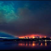 A wildfire is raging close to Kyle of Lochalsh. Contributed