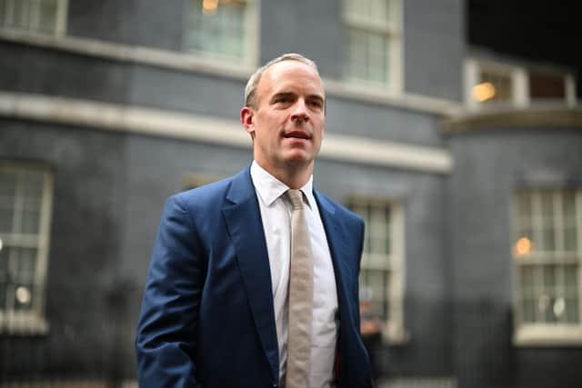 Dominic Raab said he felt 'duty-bound to accept the outcome of the inquiry' into allegations of bullying against him (Picture: Leon Neal/Getty Images)