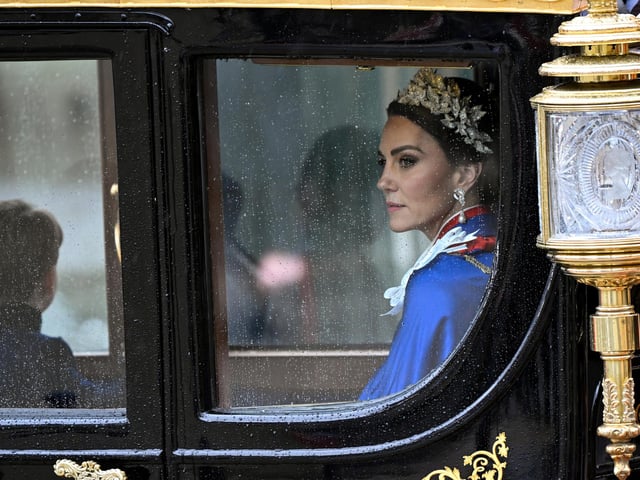 The Princess of Wales departs Westminster Abbey, London, following the Coronation of King Charles III and Queen Camilla.