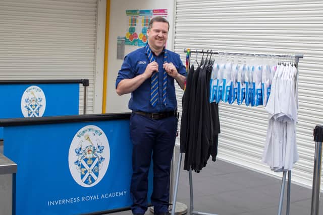 Trevor from the Tesco Inverness Superstore is a former pupil at the school.
