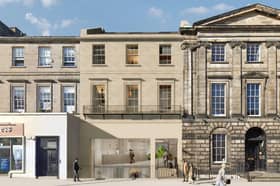 How the former car rental office at 10 Picardy Place in Edinburgh city centre would look converted into a hotel.