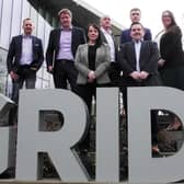 David Richardson (pictured second from left) with the Grid at Heriot-Watt leadership team. Picture: contributed.