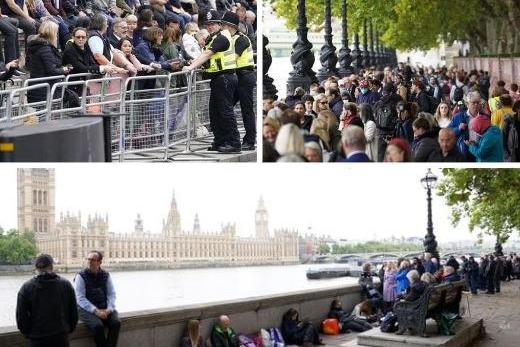 The scenes in London