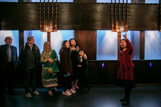 Architect Charles Rennie Mackintosh’s work can be seen at V&A Dundee in a restoration of a Glasgow tearoom he designed.