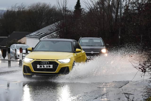 Flooding in East Kilbride. Photo: John Devlin