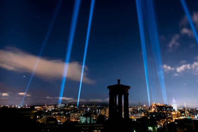 The My Light Shines On display is being staged to mark the start of the city's festivals season.