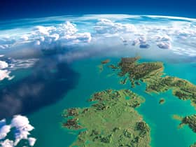 Detailed fragments of Scotland and the UK, as taken by Nasa