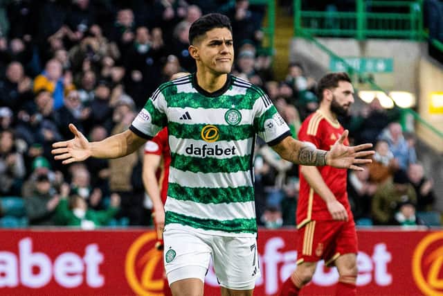 The technical abilities of Celtic's Luis Palma have now drawn comparison with Lubmir Moravick. (Photo by Alan Harvey / SNS Group)