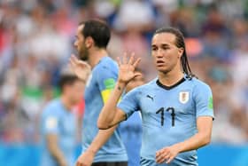 Diego Laxalt in action for Uruguay at the 2018 World Cup in Russia
