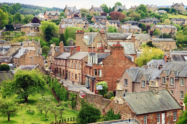 Melrose is a town in the Scottish Borders with striking views of the Eildon Hills, a strong rugby connection, and literary reputation - with the Borders Book Festival every summer. Average house price:  £311,000