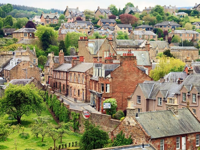 Melrose is a town in the Scottish Borders with striking views of the Eildon Hills, a strong rugby connection, and literary reputation - with the Borders Book Festival every summer. Average house price: £311,000