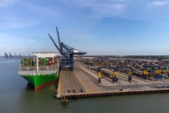 Felixstowe is the biggest and busiest container port in the UK. Picture: Joe Giddens/PA Wire