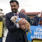 SNP leadership candidate Humza Yousaf visits Arbroath Harbour (Picture: Andrew Milligan/PA Wire)