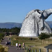 Signs have been put in place at the Helix - home of the world famous Kelpies - advising dog owners of the situation (Picture: Michael Gillen, National World)