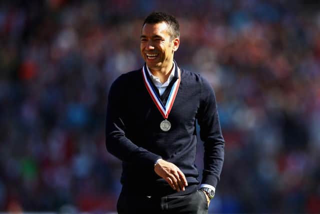Giovanni van Bronckhorst has been confirmed as the new Rangers manager. (Photo by Dean Mouhtaropoulos/Getty Images)