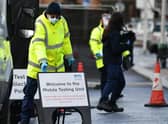 A temporary coronavirus testing centre will be set up in Denny as of Monday, January 18 for at least three days. Picture: John Devlin.