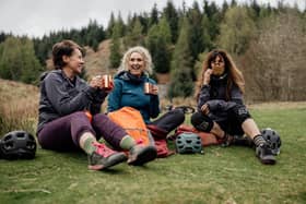 Alex Feechan, centre, says she started Findra partly 'with the hope of creating a space for women with busy lives to have the chance to embrace the outdoors'. Picture: contributed.