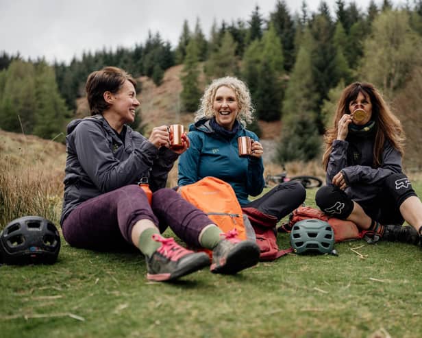 Alex Feechan, centre, says she started Findra partly 'with the hope of creating a space for women with busy lives to have the chance to embrace the outdoors'. Picture: contributed.