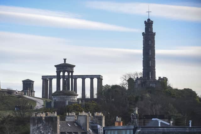 The cemetery where the watchtower is situated is located off Regent Road, close to Calton Hill, in Edinburgh. Picture: Lisa Ferguson