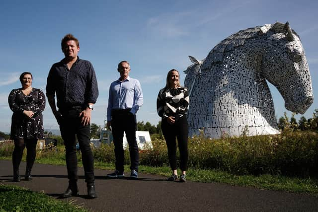 Heather Trodden, Dave Hughes, Derek Mathieson and Emma Loedel of Novosound. Picture: Stewart Attwood