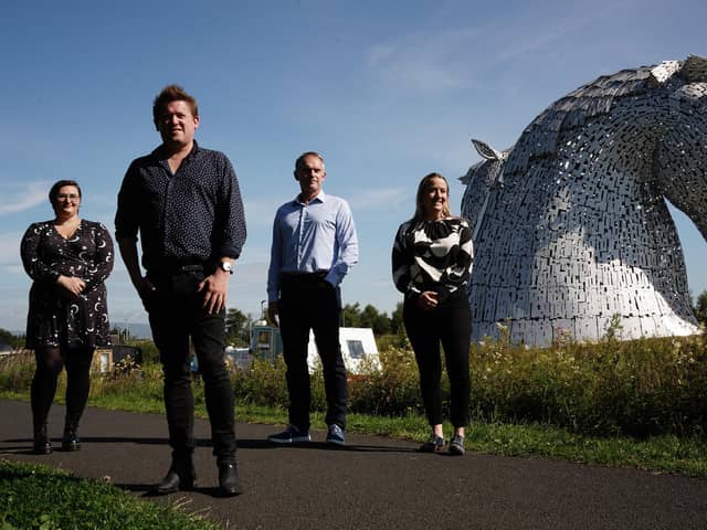 Heather Trodden, Dave Hughes, Derek Mathieson and Emma Loedel of Novosound. Picture: Stewart Attwood