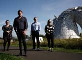 Heather Trodden, Dave Hughes, Derek Mathieson and Emma Loedel of Novosound. Picture: Stewart Attwood
