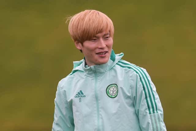 Celtic's Kyogo Furuhashi is currently an injury doubt for Celtic, and Japan. (Photo by Craig Foy / SNS Group)