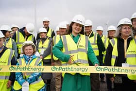 Joani Reid, Labour MP for East Kilbride and Strathaven opens Kype Muir Wind Farm Extension