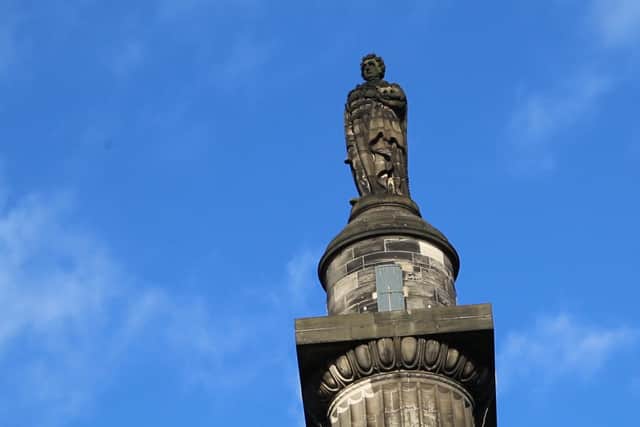 The 150 ft tall Melville Monument was erected in St Andrew Square in 1823. Picture: Urquhart Media