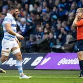 Argentina's Marcos Kremer was sent off against Scotland, and three other Pumas were sinbinned in the second half.