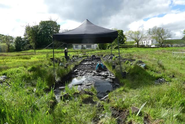 The site of the discovery made by Dr Clare Ellis of Argyll Archaeology. PIC: Contributed