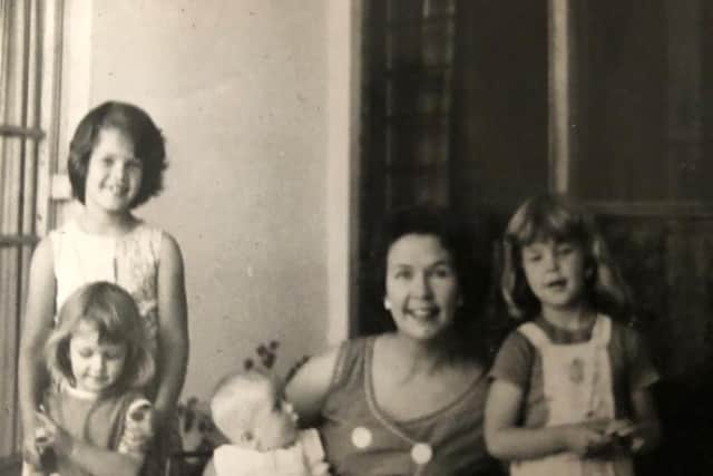 Denise Walton, sisters Philippa, Geraldine and Mandy, and mum, Hilary