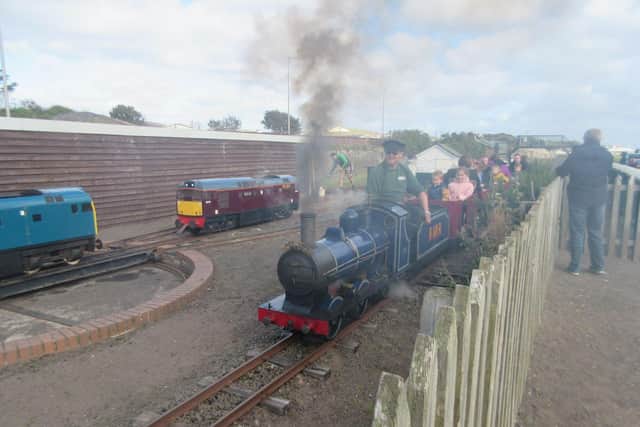 The railway hauling some of its last visitors last month. Picture: John Yellowlees