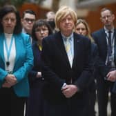 Michael Fabricant who attended a short ceremony in Portcullis House this morning for MPs, their staff and House staff to send a message of solidarity and friendship to the people of Ukraine. Issue date: Tuesday March 1, 2022.