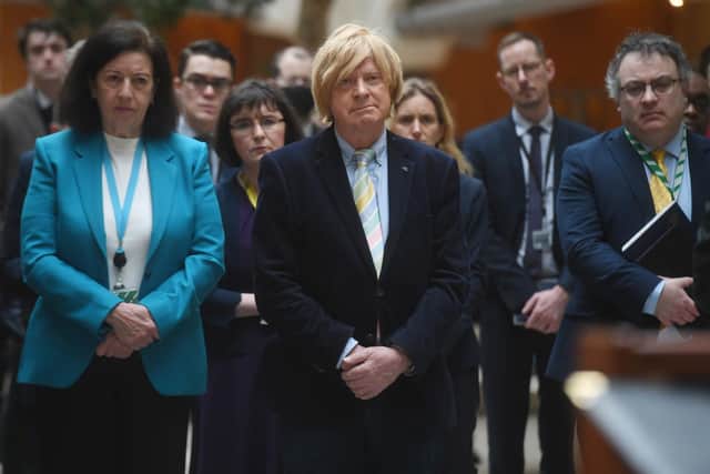 Michael Fabricant who attended a short ceremony in Portcullis House this morning for MPs, their staff and House staff to send a message of solidarity and friendship to the people of Ukraine. Issue date: Tuesday March 1, 2022.