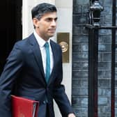 Prime Minister Rishi Sunak leaves Downing Street. Picture: PA