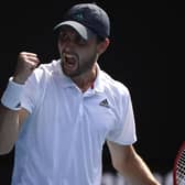 Russia's Aslan Karatsev defeated Bulgaria's Grigor Dimitrov to book his place in the semi-finals of the Australian Open. Picture': Andy Brownbill/AP