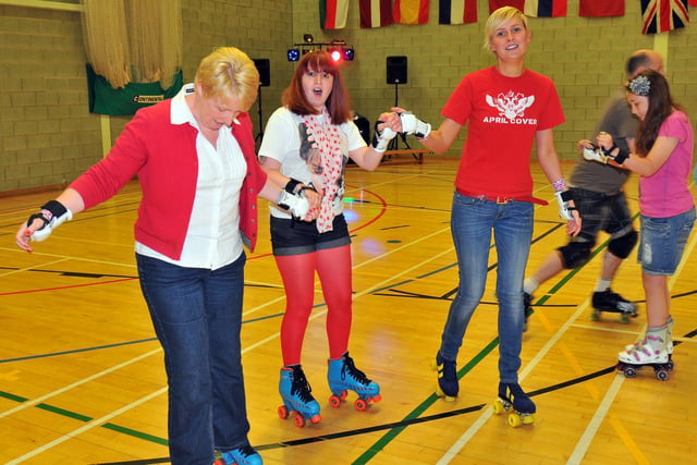 It's the Jubilee Roller Disco and look at the fun these people were having.